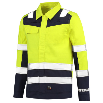 Afbeeldingen van TRICORP Werkjas Multinorm bi-colour 403015 fluor geel/inkt M