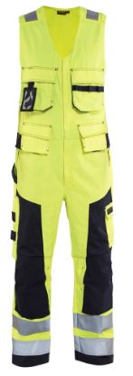 Afbeeldingen van BLÅKLÄDER Amerikaanse overall Multinorm 2678 High Vis geel/marineblauw C46