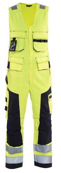 Afbeeldingen van BLÅKLÄDER Amerikaanse overall Multinorm 2678 High Vis geel/marineblauw C152