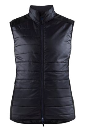 Afbeeldingen van BLÅKLÄDER Bodywarmer gevoerd dames 3864 zwart/donker marineblauw L