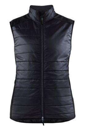 Afbeeldingen van BLÅKLÄDER Bodywarmer gevoerd dames 3864 zwart/donkergrijs XL