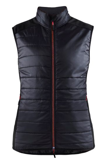 Afbeeldingen van BLÅKLÄDER Bodywarmer gevoerd dames 3864 zwart/rood S