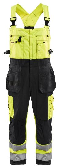 Afbeeldingen van BLÅKLÄDER Bretelbroek 2603 High Vis geel/zwart C56