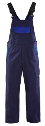 Afbeeldingen van BLÅKLÄDER Bretelbroek industrie 2664 marineblauw/korenblauw C154
