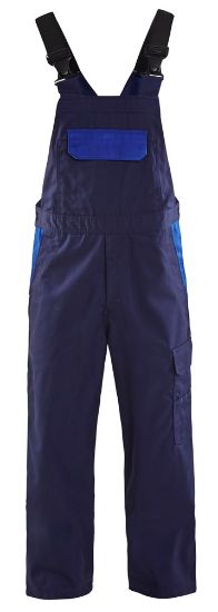 Afbeeldingen van BLÅKLÄDER Bretelbroek industrie 2664 marineblauw/korenblauw C154