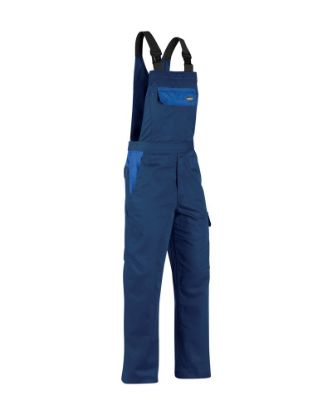 Afbeeldingen van BLÅKLÄDER Bretelbroek industrie 2665 marineblauw/korenblauw D100