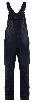 Afbeeldingen van BLÅKLÄDER Bretelbroek industrie met stretch 2644 donker marineblauw/zwart C44