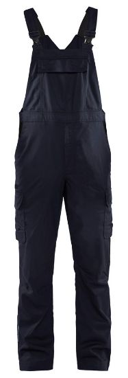 Afbeeldingen van BLÅKLÄDER Bretelbroek industrie met stretch 2644 donker marineblauw/zwart C44