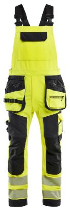 Afbeeldingen van BLÅKLÄDER Bretelbroek met 4-weg stretch 2626 High Vis geel/zwart C48