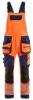 Afbeeldingen van BLÅKLÄDER Bretelbroek met 4-weg stretch 2626 High Vis oranje/marineblauw C52