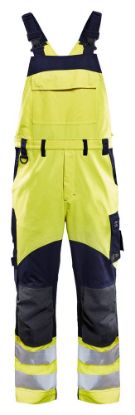 Afbeeldingen van BLÅKLÄDER Bretelbroek Multinorm Inherent 2889 High Vis geel/marineblauw C46