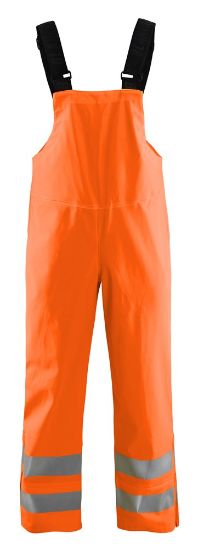 Afbeeldingen van BLÅKLÄDER Bretelregenbroek LEVEL 3 1386 High Vis oranje L