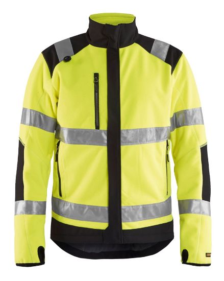 Afbeeldingen van BLÅKLÄDER Fleecejack winddicht 4888 High Vis geel/zwart 2XL