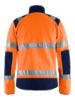 Afbeeldingen van BLÅKLÄDER Fleecejack winddicht 4888 High Vis oranje/marineblauw XS