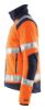 Afbeeldingen van BLÅKLÄDER Fleecejack winddicht 4888 High Vis oranje/marineblauw XS
