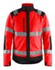 Afbeeldingen van BLÅKLÄDER Fleecejack winddicht 4888 High Vis rood/zwart M