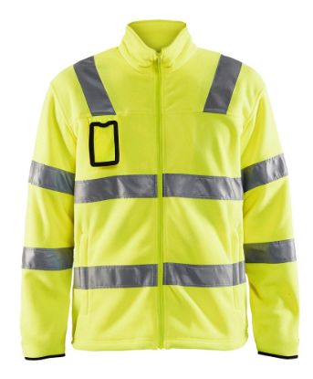 Afbeeldingen van BLÅKLÄDER Fleecejas 4833 High Vis geel 3XL