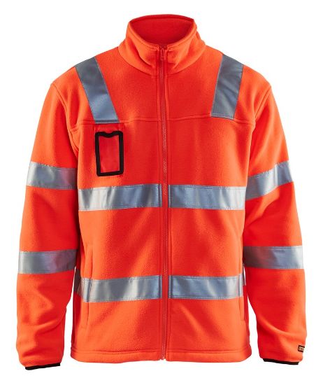 Afbeeldingen van BLÅKLÄDER Fleecejas 4833 High Vis rood M