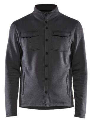 Afbeeldingen van BLÅKLÄDER Fleecevest piqué 3232 zwart mêlee XS