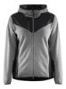 Afbeeldingen van BLÅKLÄDER Gebreid jack dames met softshell 5941 grijs mêlee/zwart XS