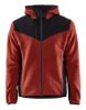 Afbeeldingen van BLÅKLÄDER Gebreid jack met softshell 5940 gebrand rood/zwart XL