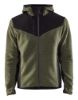Afbeeldingen van BLÅKLÄDER Gebreid jack met softshell 5940 herfstgroen/zwart M