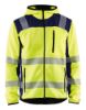 Afbeeldingen van BLÅKLÄDER Gebreid vest met capuchon 4923 High Vis geel/marineblauw 3XL