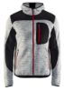 Afbeeldingen van BLÅKLÄDER Gebreid vest met softshell 4930 grijs mêlee/zwart S