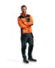 Afbeeldingen van BLÅKLÄDER Gebreid vest met softshell 4930 High Vis oranje/zwart 4XL