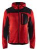 Afbeeldingen van BLÅKLÄDER Gebreid vest met softshell 4930 rood/zwart M