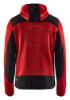 Afbeeldingen van BLÅKLÄDER Gebreid vest met softshell 4930 rood/zwart M