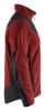 Afbeeldingen van BLÅKLÄDER Gebreid vest met softshell 5942 gebrand rood/zwart XS