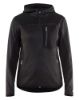 Afbeeldingen van BLÅKLÄDER Gebreid vest met softshell dames 4931 donkergrijs/zwart S