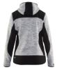 Afbeeldingen van BLÅKLÄDER Gebreid vest met softshell dames 4931 grijs mêlee/zwart 2XL