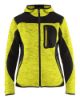 Afbeeldingen van BLÅKLÄDER Gebreid vest met softshell dames 4931 High Vis geel/zwart M