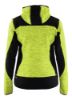 Afbeeldingen van BLÅKLÄDER Gebreid vest met softshell dames 4931 High Vis geel/zwart M