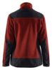 Afbeeldingen van BLÅKLÄDER Gebreid vest met softshell dames 5943 gebrand rood/zwart 3XL