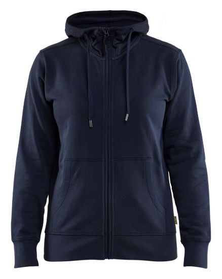 Afbeeldingen van BLÅKLÄDER Hooded sweatshirt dames 3395 donker marineblauw 3XL