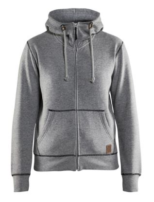 Afbeeldingen van BLÅKLÄDER Hooded sweatvest dames 3373 grijs mêlee 2XL