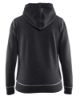 Afbeeldingen van BLÅKLÄDER Hooded sweatvest dames 3373 zwart mêlee XL