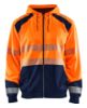 Afbeeldingen van BLÅKLÄDER Hoodie 3546 High Vis oranje/marineblauw M