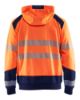 Afbeeldingen van BLÅKLÄDER Hoodie 3546 High Vis oranje/marineblauw M