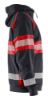 Afbeeldingen van BLÅKLÄDER Hoodie 3552 zwart/High Vis rood 2XL