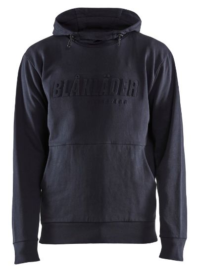 Afbeeldingen van BLÅKLÄDER Hoodie 3D 3530 donker marineblauw 4XL