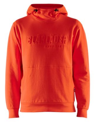 Afbeeldingen van BLÅKLÄDER Hoodie 3D 3530 oranjerood 2XL