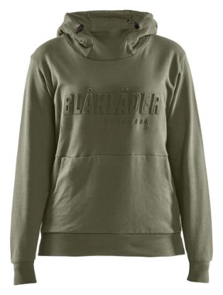 Afbeeldingen van BLÅKLÄDER Hoodie 3D dames 3560 herfstgroen 2XL