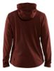 Afbeeldingen van BLÅKLÄDER Hoodie dames met hele rits 3542 gebrand rood/zwart 2XL