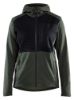 Afbeeldingen van BLÅKLÄDER Hoodie dames met hele rits 3542 herfstgroen/zwart L