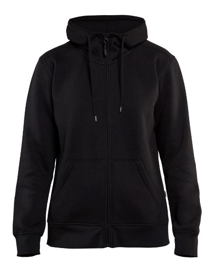 Afbeeldingen van BLÅKLÄDER Hoodie dames met rits 3395 zwart XS