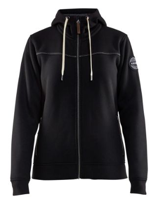 Afbeeldingen van BLÅKLÄDER Hoodie dames met warme voering/4974 zwart 3XL